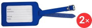 Kufryplus Name tag for suitcase 2 × LTK225 dark blue - Luggage Tag
