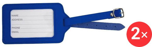 Kufryplus Name tag for suitcase 2 × LTK225 dark blue - Luggage Tag - Main image