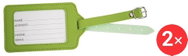 Kufryplus Name tag for suitcase 2 × LTK223 green - Luggage Tag