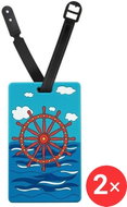 Suitcaseplus Nameplate for suitcase 2 × LTD183 Rudder - Luggage Tag