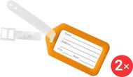 Kufryplus Name tag for suitcase 2 × LTP115 orange - Luggage Tag