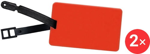 Suitcasesplus NameplateLTS312 2 × red - Luggage Tag - Main image