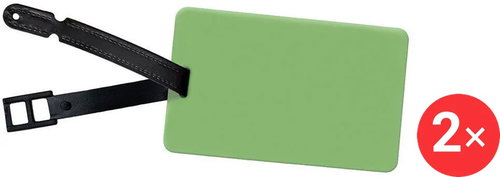 Kufryplus Name tag LTS311 2 × green - Luggage Tag - Main image