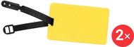 Kufryplus Name tag LTS303 2 × yellow - Luggage Tag