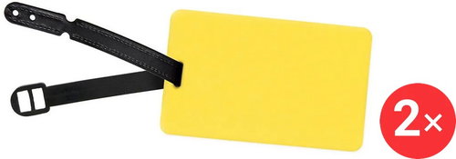 Kufryplus Name tag LTS303 2 × yellow - Luggage Tag - Main image
