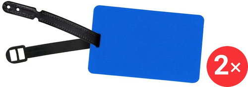 Kufryplus Name tag LTS302 2 × blue - Luggage Tag - Main image