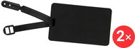 Kufryplus Name tag LTS301 2 × black - Luggage Tag