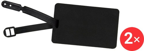Kufryplus Name tag LTS301 2 × black - Luggage Tag - Main image