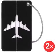 Ewena Name badge for suitcase black, 2 pcs - Luggage Tag