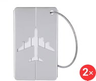 Ewena Name tag for suitcase grey, 2 pcs - Luggage Tag