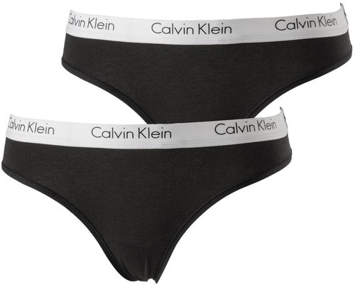 Calvin Klein 2Pack Thong Black - Thong - Main image