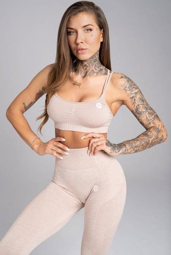 Gym Glamour Bra Seamless Beige - Bra - Main image
