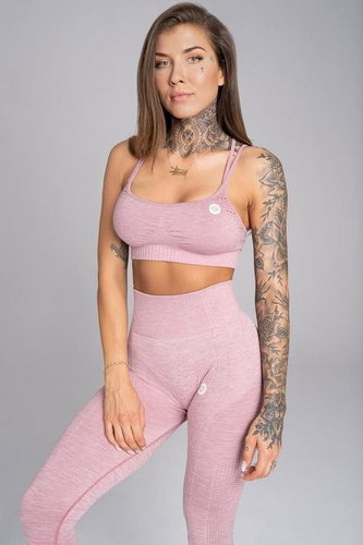 Gym Glamour Bra Seamless Pink Melange - Bra - Main image