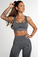 Gym Glamour Seamless Bra Fusion Dark Grey - Bra