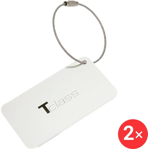 T-class Aluminium address label AD9 2 × 8 cm × 4,5 cm - Luggage Tag - Main image