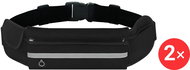 Trizand 15374 Sports kidney for running black, 2 pcs - Bum Bag