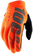 100% BRISKER USA fluo orange / black, size L - Cycling Gloves