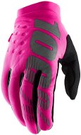100% BRISKER USA women&#39; s pink / black, size L - Cycling Gloves