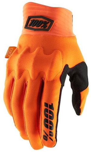 100% COGNITO USA fluo orange / black, size M - Cycling Gloves - Main image