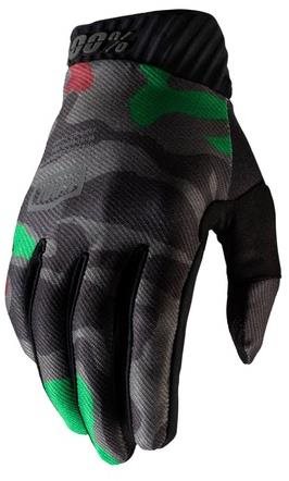 100% RIDEFIT, army green / black, size XL - Cycling Gloves - Main image