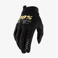 100% iTRACK USA black / gold, size M - Cycling Gloves