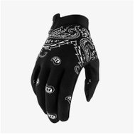 100% iTRACK USA black / white, size S - Cycling Gloves