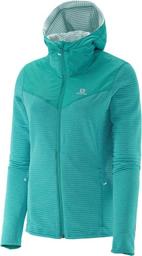 Salomon Elevate mid teal blue W L - Sweatshirt - Main image