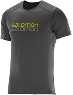 Salomon Cosmic logo SS TEE Galet Grey 2XL - T-Shirt