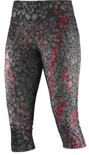 Salomon Elevate 3/4 Tight W black / infrared XS - Leggings - Main image