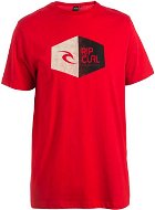 Rip Curl Icon 3D Tee Red Baton size L - T-Shirt