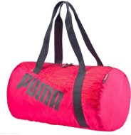 Taška Puma Studio Barrel sa zdobila červeno-fluro broskyňou-p - Športová taška