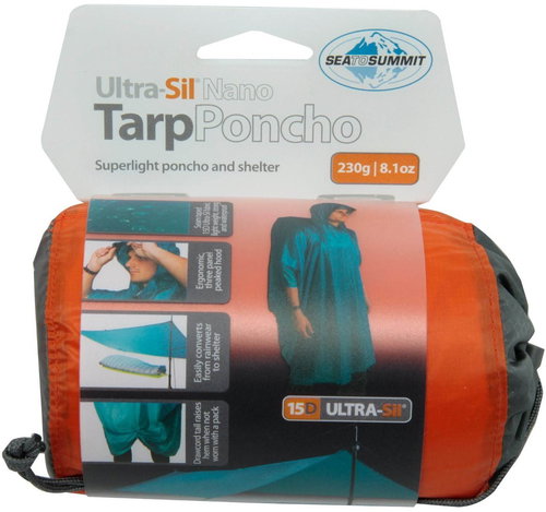 Sea to Summit Ultra-Sil NanoTarp Poncho Orange - Poncho - Main image