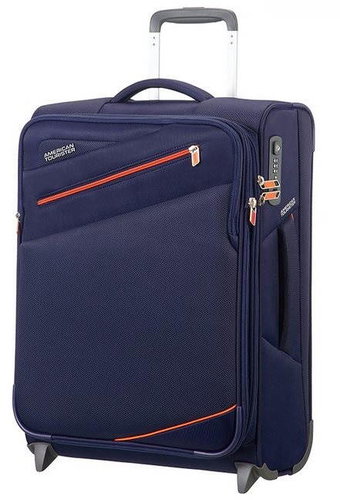American Tourister Pikes Peak Upright 55 Carbon Blue - Suitcase - Main image
