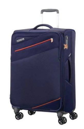 American Tourister Pikes Peak Spinner 68 Carbon Blue - Suitcase - Main image