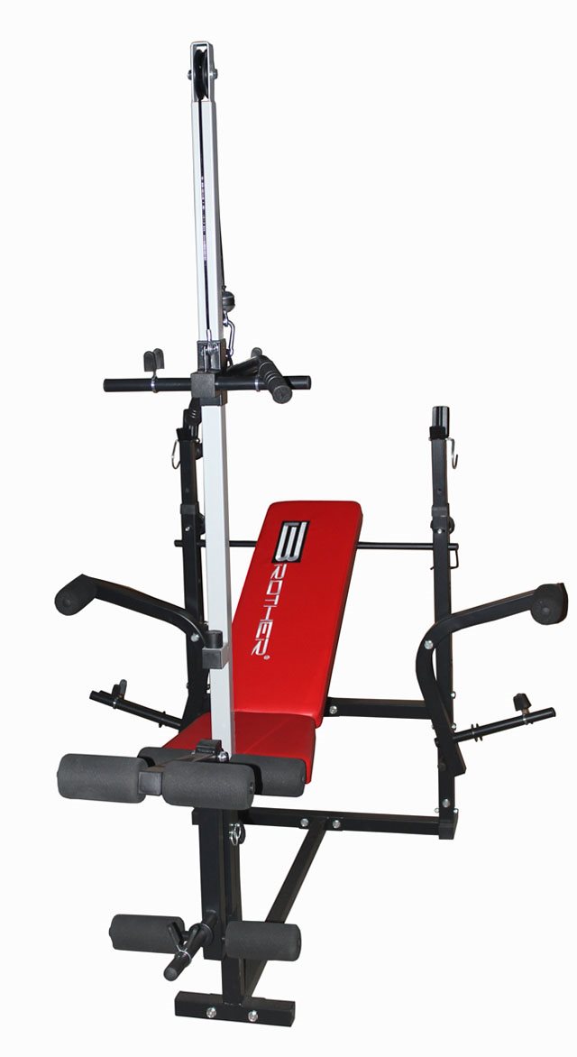 Gym bench with discount pulley