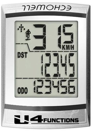 Echowell U4w Wire White - Bike Computer - Main image