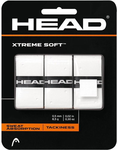 Head Xtreme Soft 3 pcs white - Tennis Racket Grip Tape - Main image