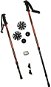 Brother Telescopic Walking Poles with Pedometer, Red - Nordic Walking Poles