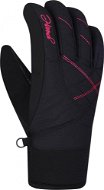 Hannah Palm Anthracite / bright rose M - Ski Gloves