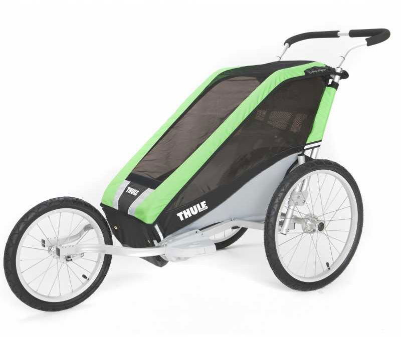 Thule Chariot Cheetah 1 2014 Green bike set Cart Alza.cz