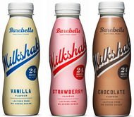 BAREBELLS Protein Milkshake Mix příchutí 3 x 330 ml - Proteinový drink
