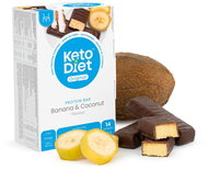 KetoDiet Protein Bars - coconut-banana flavour (14 pcs) - Keto Diet