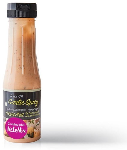 KETOMIX Pikantní česnek dresink bez kalorií 250 ml - Omáčka - Hlavný obrázok