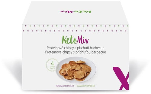 KetoMix Protein chips with barbecue flavour (4 servings) - Healthy Crisps - Main image