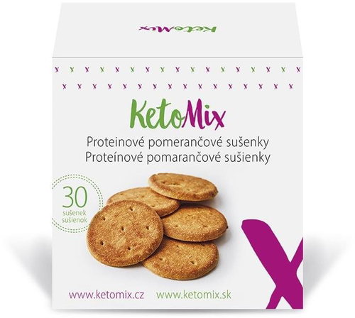 KETOMIX Protein Orange Biscuits (30 biscuits) - Long Shelf Life Food - Main image