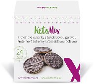 KETOMIX Proteínové sušienky s čokoládovou polevou (24 sušienok) - Trvanlivé jedlo