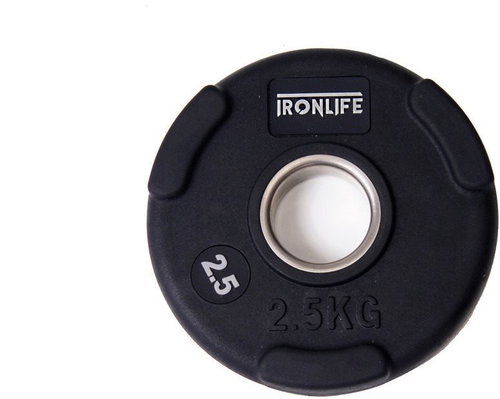 IRONLIFE Olympic rubberized disc Deluxe 2,5 kg - Gym Weight - Main image