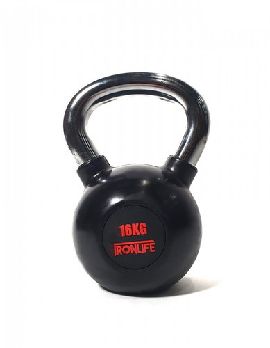 IRONLIFE Rubberized kettlebell 16 kg - Kettlebell - Main image