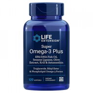 Life Extension Super Omega-3 Plus EPA/DHA, 120 gelových kapslí - Omega 3