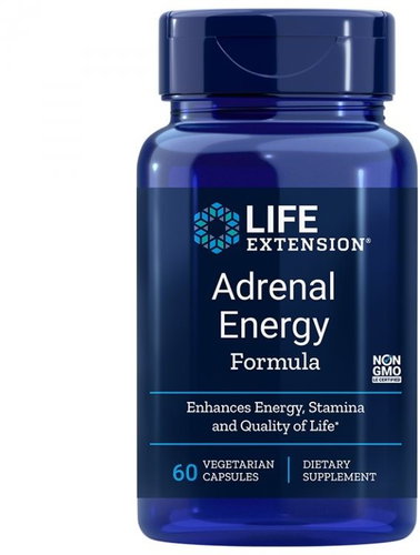 Life Extension Adrenal Energy Formula™, 60 Capsules - Dietary Supplement - Main image